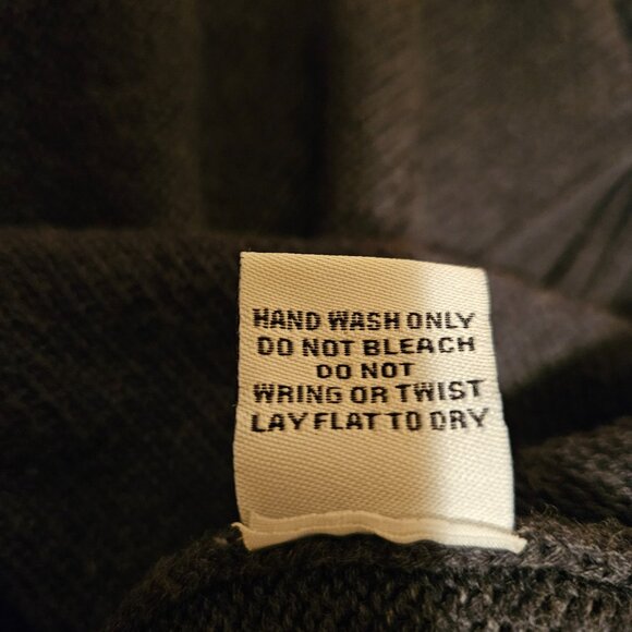 Habitat Women's Gray Color Pop Cotton Turtleneck Sweater - Size XS - with Pocket - Picture 12 of 13